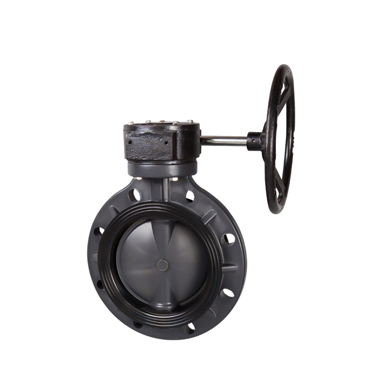 FRPP WORM GEAR BUTTERFLY VALVE
