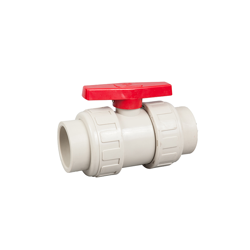 PPH DOUBLE UNION BALL VALVE