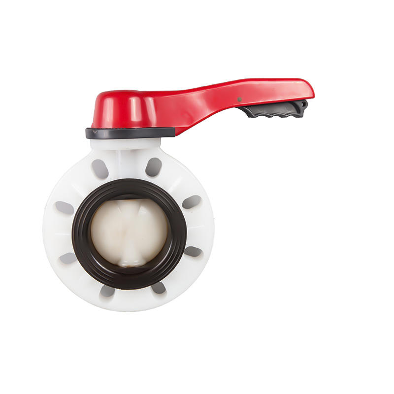 PVDF WAFER TYPE LEVER BUTTERFLY VALVE