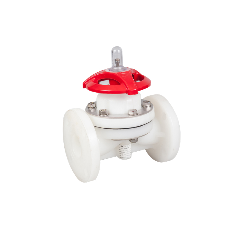 PVDF WEIR FLANGED DIAPHRAGM VALVE