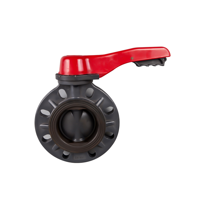 UPVC WAFER TYPE LEVER BUTTERFLY VALVE