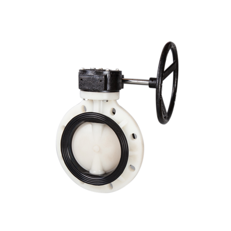PVDF WAFER WORM GEAR BUTTERFLY VALVE