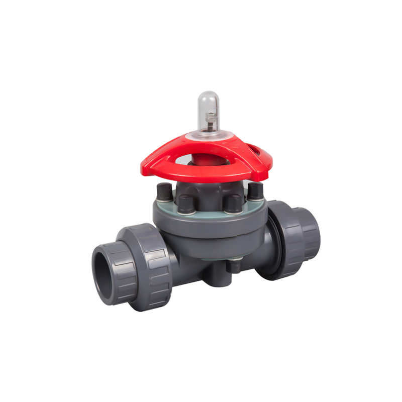 UPVC SOCKET DOUBLE UNION DIAPHRAGM VALVE