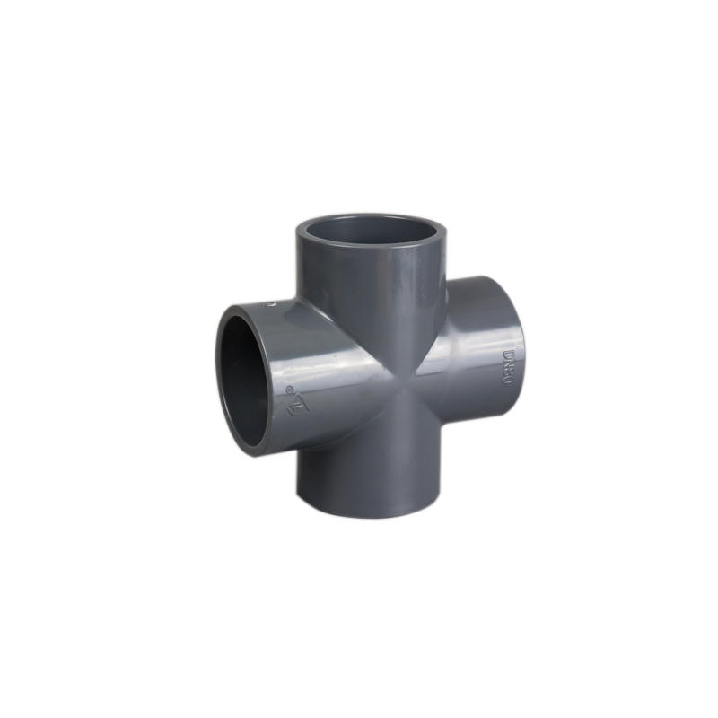 UPVC JOINT 4 WAY PIPE CONNECTOR EQUAL PIPE CROSS