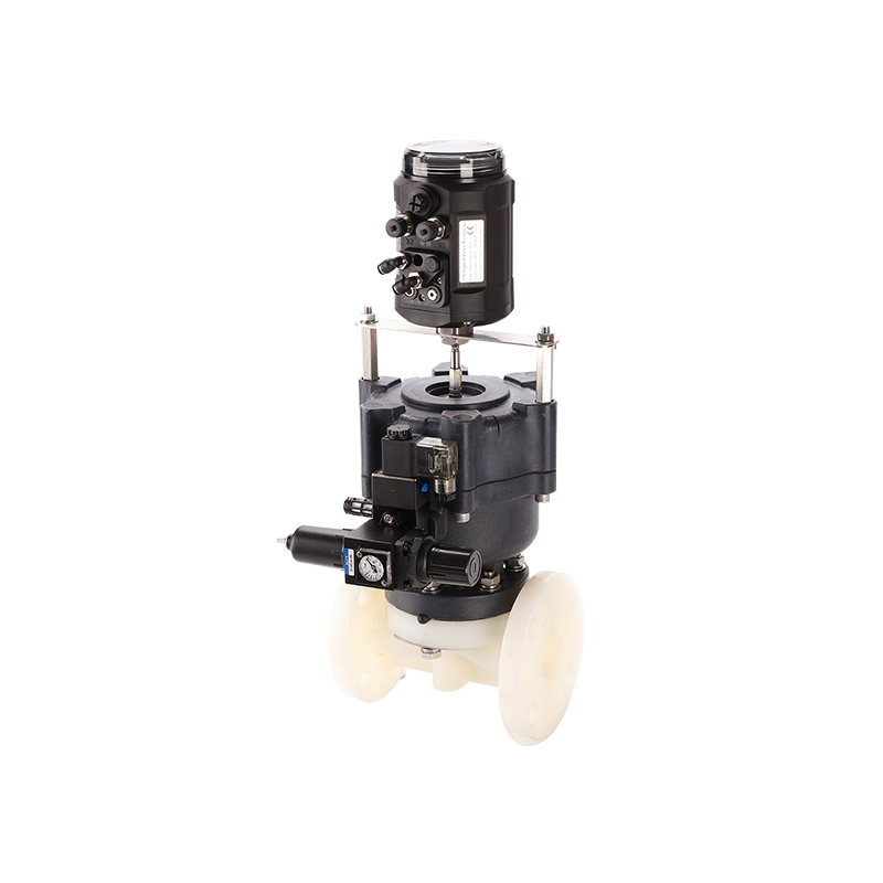 Pneumatic Flanged Diaphragm Valve-Plastic Actuator