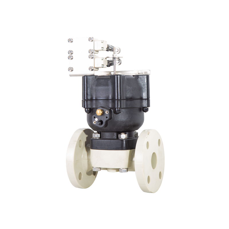 Pneumatic Flanged Diaphragm Valve-Plastic Actuator
